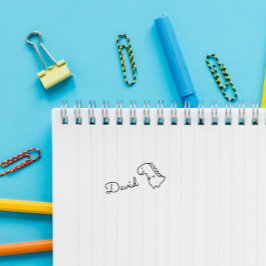 キュートドードルディオナーズ名前をカスタムする パーソナライズされた セルフインキングスタンプ