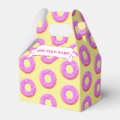 キュートドーナツスケッチと振りかける名前をカスタムする フェイバーボックス (裏面サイド)