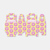 キュートドーナツスケッチと振りかける名前をカスタムする フェイバーボックス (折り畳みなし)