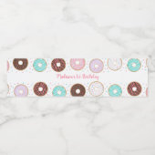 キュートドーナツ誕生日 ペットボトルラベル (シングルラベル)