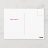 キュートドー忘れノあなたは甘いかわいいイラストレーション ポストカード (裏面)