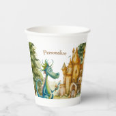 キュートナイトドラゴンキャッスルバースデーパーティーキッズ 紙コップ (正面)