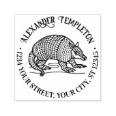 キュートナインバンデアルマジロネーム差出人住所 セルフインキングスタンプ (デザイン)