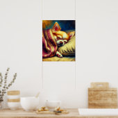 キュートナッピングチワワ ポスター (キッチン)