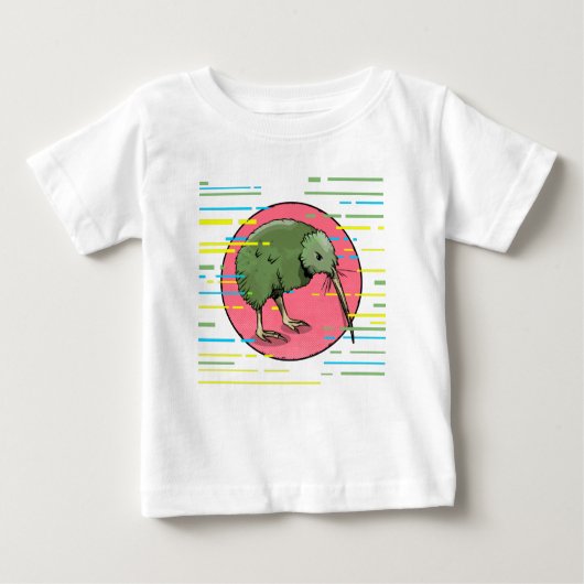 キュートニュージーランドキウイ ベビーTシャツ (正面)