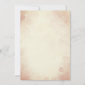 キュートニュートラルベビームバニーフローラベビーシャワー 招待状 (裏面)