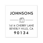 キュートニューハウス新着差出人住所スタンプ セルフインキングスタンプ (デザイン)