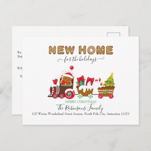 キュートニューホームホリデーズクリスマスムービング 案内ポストカード (正面/裏面)