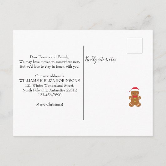 キュートニューホームホリデーズクリスマスムービング 案内ポストカード (裏面)