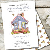 キュートニューホーム引っ越し祝いパーティーパーティー 招待状