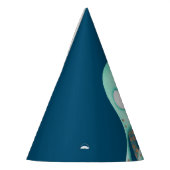 キュートネイビーターコイズタコ パーティーハット (左)