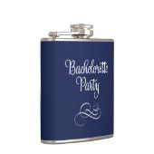 キュートネイビーブルーバチェロレッテフラスコ6oz フラスク (右)