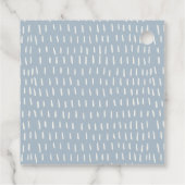 キュートネイビーラストキッズ飛行機スターズスカイテディ誕生日 フェイバータグ (裏面)