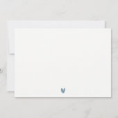 キュートネイビーラスト飛行機クラウドスカイスターズ子供の誕生日 ノートカード (裏面)