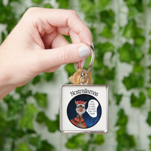 キュートノストラダムスラマおもしろいやる気を起こさせる引用文 キーホルダー (手)