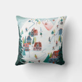 キュートノルディックスケートで滑るヴィレッジ クッション (裏面)