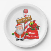 キュートノースポールサンカスタムタ紙プレート ペーパープレート (正面)