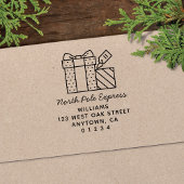 キュートノースポールホ表現リデイ差出人住所 セルフインキングスタンプ