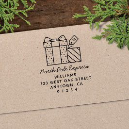 キュートノースポールホ表現リデイ差出人住所 セルフインキングスタンプ