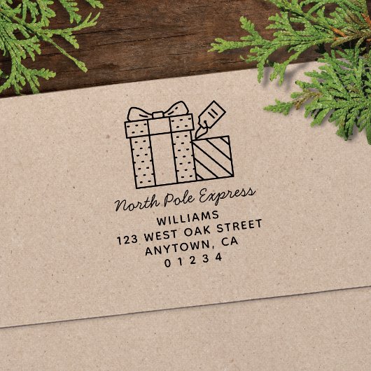 キュートノースポールホ表現リデイ差出人住所 セルフインキングスタンプ