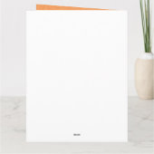 キュートハイランドウシズモーディフルハロウィーン誕生日 カード (裏面)