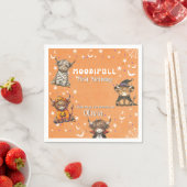 キュートハイランドウシズモーディフルハロウィーン誕生日 スタンダードカクテルナプキン (インサイチュ)