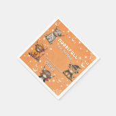 キュートハイランドウシズモーディフルハロウィーン誕生日 スタンダードカクテルナプキン (角)