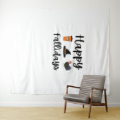 キュートハイランドカウウ秋秋ガーリー感謝祭 タペストリー (インサイチュ(横))