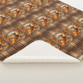 キュートハイランドカウオータムプリント シェルパブランケット (3/4)