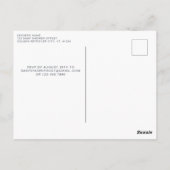 キュートハイランドカウオータムベビーシャワー招待状 ポストカード (裏面)