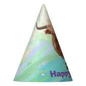 キュートハイランドカウズハッピーバースデー パーティーハット (左)