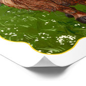 キュートハイランドカウズハッピーバースデー ポスター (角)