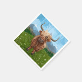 キュートハイランドカウズパーティー スタンダードカクテルナプキン (角)