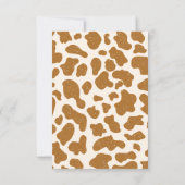 キュートハイランドカウズプリントひまわり鳥誕生日 サンキューカード (裏面)