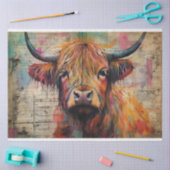 キュートハイランドカウズポートレートエフェメラ 薄葉紙 (クラフト)