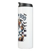 キュートハイランドカウハ市松模様にハロウィンテ タンブラー (回転右)