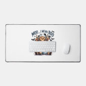 キュートハイランドカウハ市松模様にハロウィンテ デスクマット (キーボード&マウス)