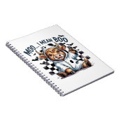 キュートハイランドカウハ市松模様にハロウィンテ ノートブック (右側)