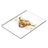 キュートハイランドフローラ牛 ノートブック (左側)