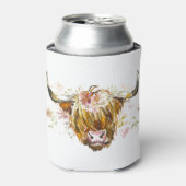 キュートハイランドフローラ牛 缶クーラー (缶正面)