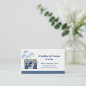 キュートハウスクリーニングサービスハウスキーピング 名刺 (スタンド正面)