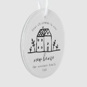 キュートハウスドードル初めてのクリスマスズインニューホーム オーナメント (正面)