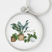 キュートハウスプラントボタニカルプラントペアレントキーチェーン キーホルダー (正面)