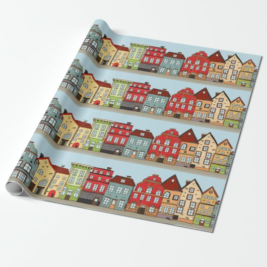 キュートハウスラッピング紙 ラッピングペーパー (アンロールド)