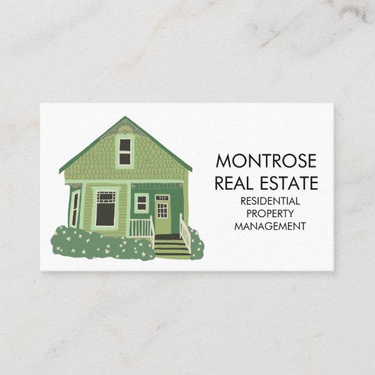 キュートハウス実在エステートレンタルレジデンシャルカスタム 名刺 (正面)