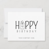 キュートハウス実在エテートハッピーバースデー カード (正面)