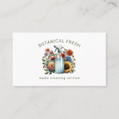 キュートハウス清掃サービスフローラ 名刺 (正面)