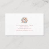 キュートハウス清掃サービスフローラ 名刺 (裏面)