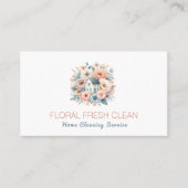 キュートハウス清掃サービスフローラ 名刺 (正面)