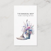 キュートハウス清掃サービスフローラ 名刺 (正面)